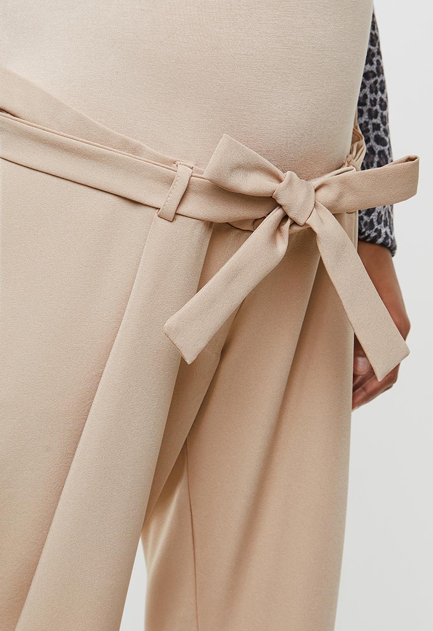 edit Maternity - Maternity  Bow detail pant - brown 