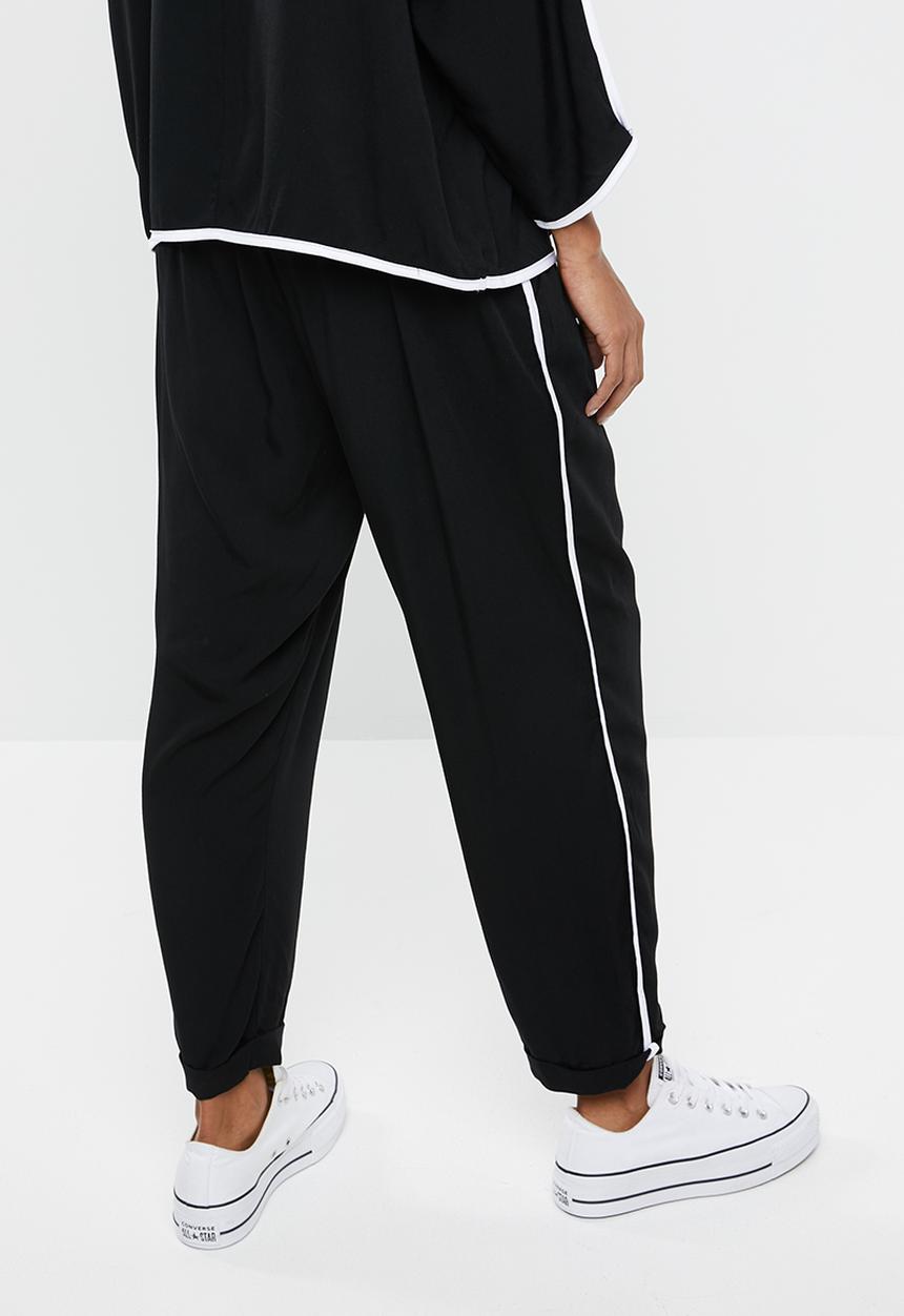 edit Maternity - Side stripe casual pants - black