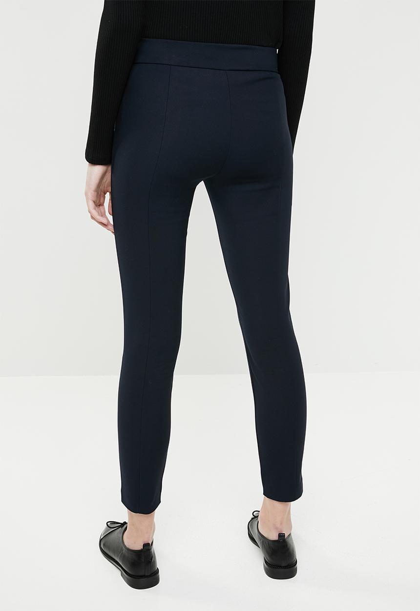 MANGO - Crop slim fit trouser - navy