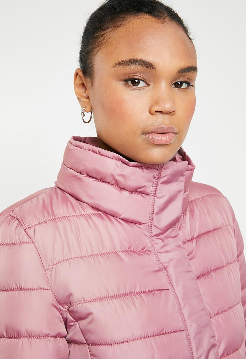 Jacqueline de Yong - Belted jacket - pink