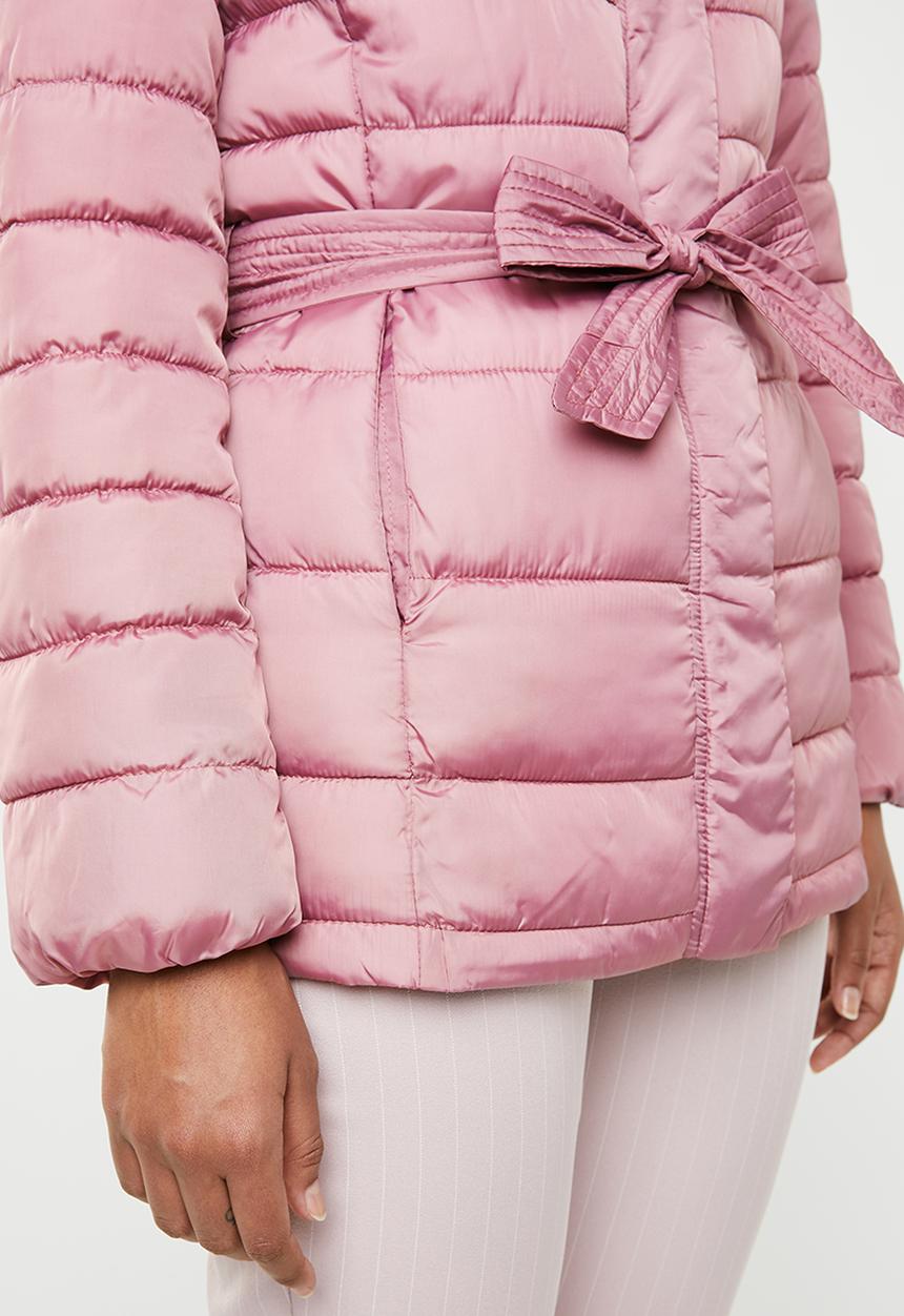 Jacqueline de Yong - Belted jacket - pink