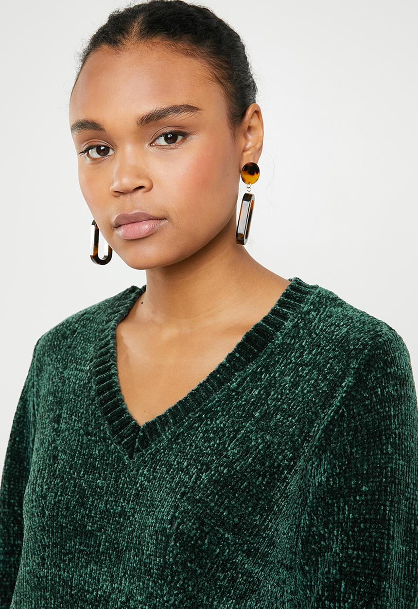 Jacqueline de Yong - Long sleeve pullover - green