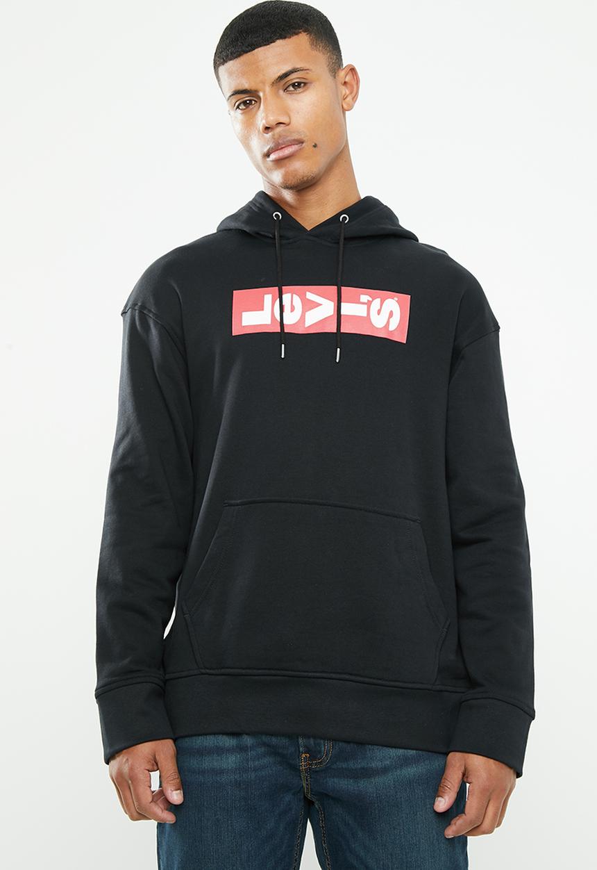 Levi’s® - Oversized graphic hoodie boxtab po - black