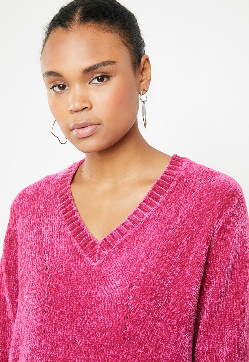 Jacqueline de Yong - Long sleeve pullover - pink