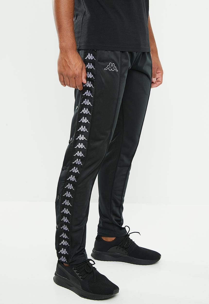KAPPA - Astoria snap pants - black & grey