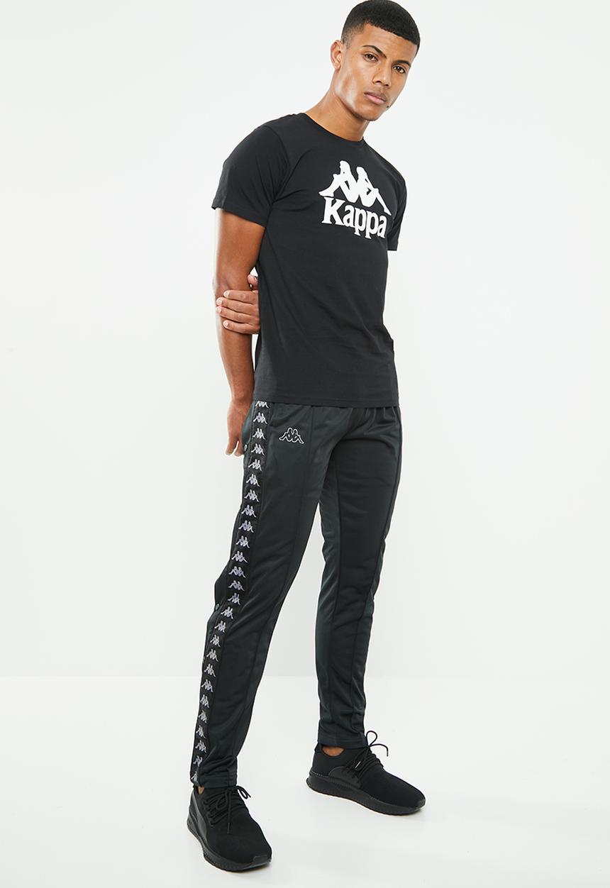 KAPPA - Astoria snap pants - black & grey