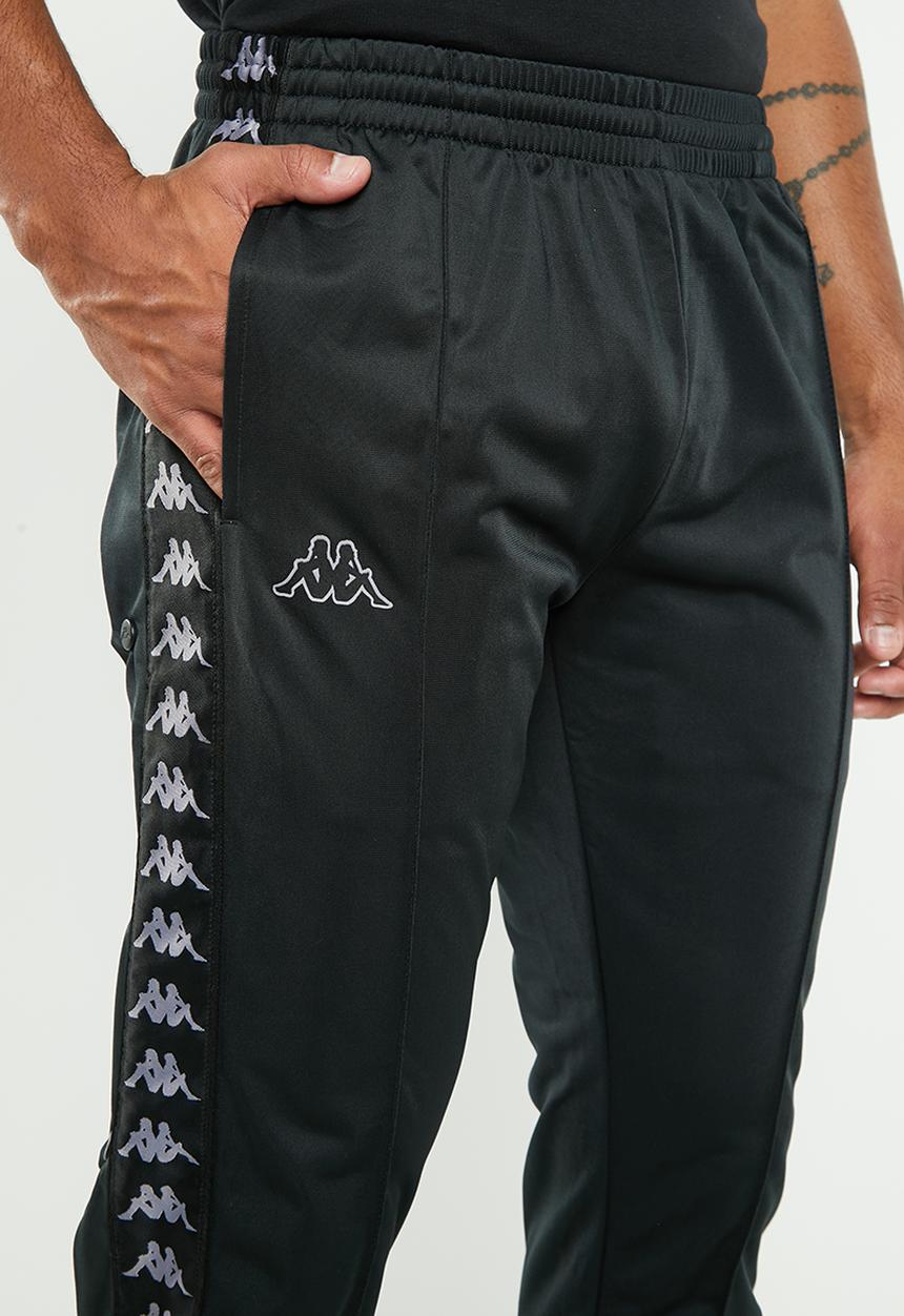 KAPPA - Astoria snap pants - black & grey