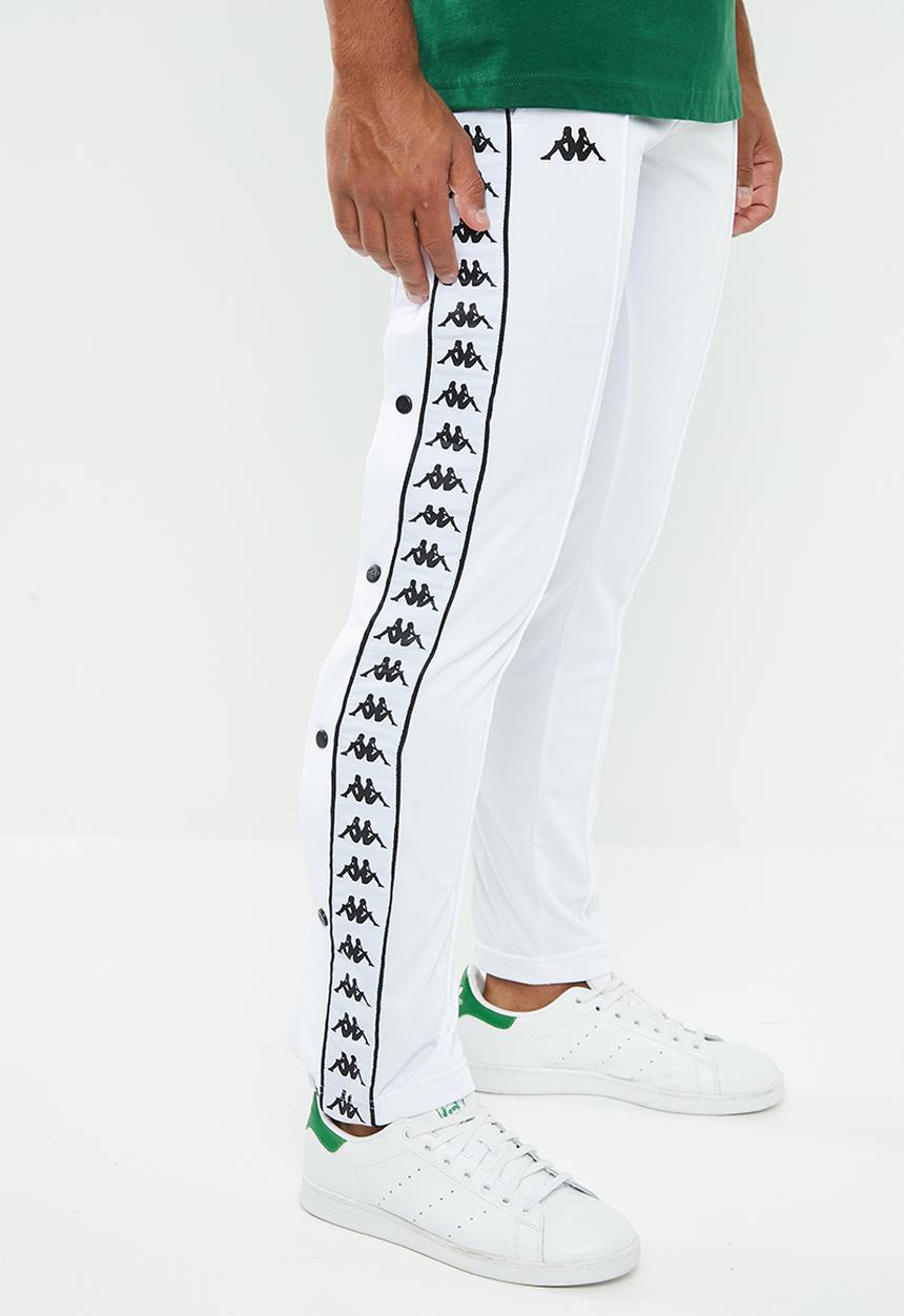 KAPPA - Banda Astoria snap pants - white