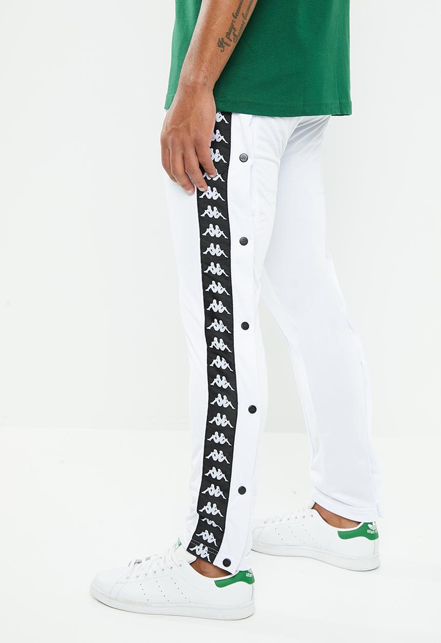 KAPPA - Banda Astoria snap pants - white