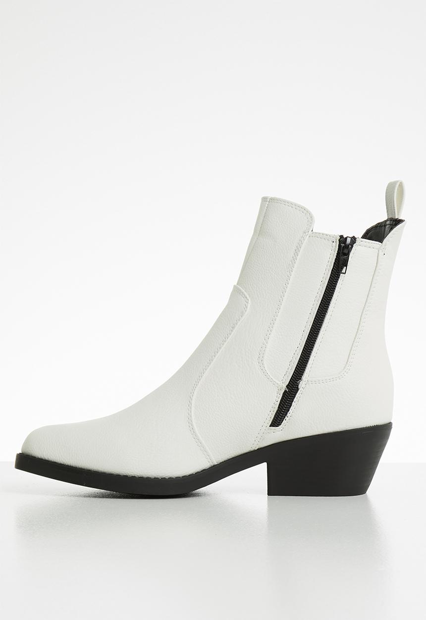 Cotton On - Tessa western boot - white