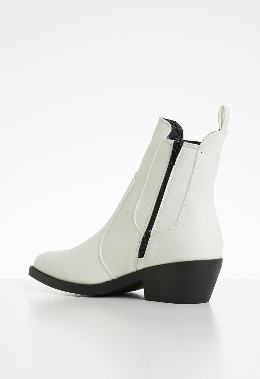 Cotton On - Tessa western boot - white