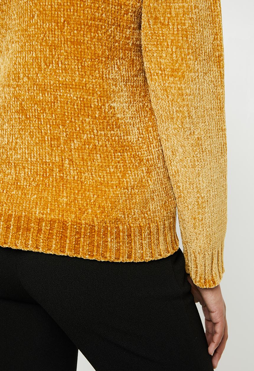 Jacqueline de Yong - Long sleeve pullover - gold