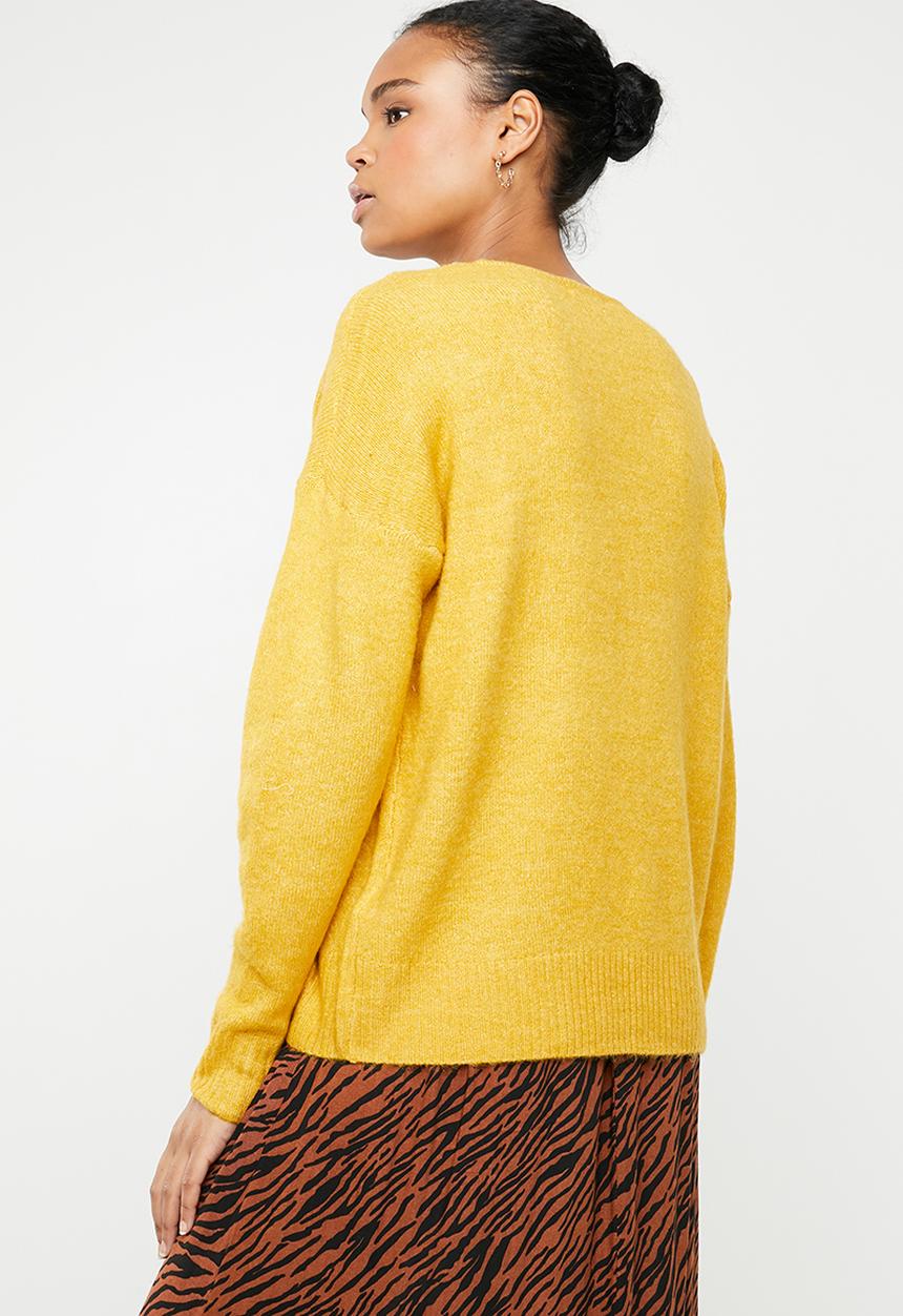Jacqueline de Yong - Long sleeve pullover - yellow