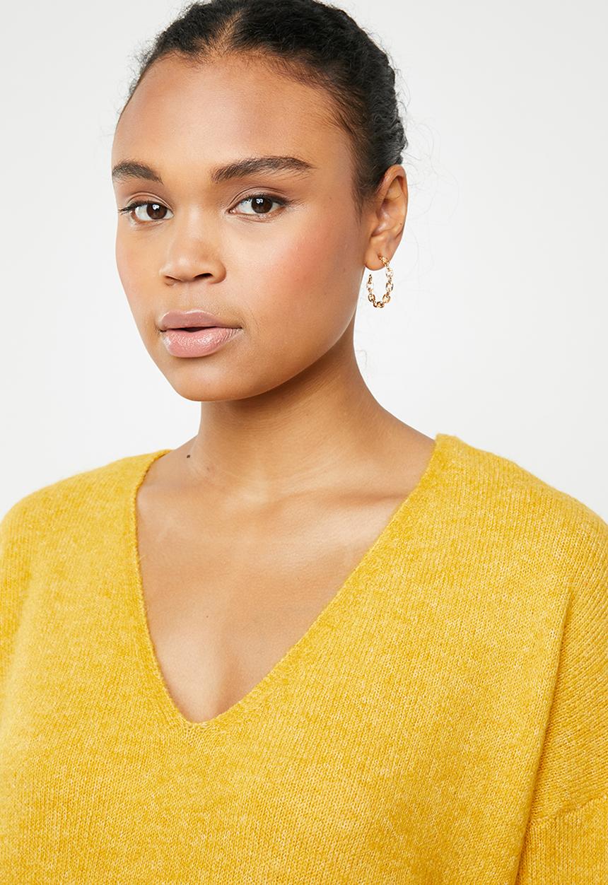 Jacqueline de Yong - Long sleeve pullover - yellow
