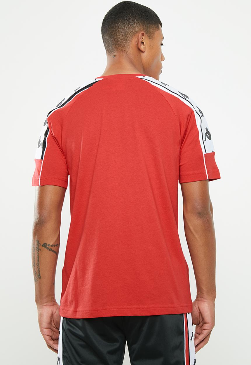 KAPPA - Banda 10 arset tee - red & black 