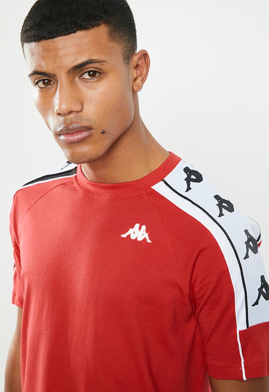 KAPPA - Banda 10 arset tee - red & black 