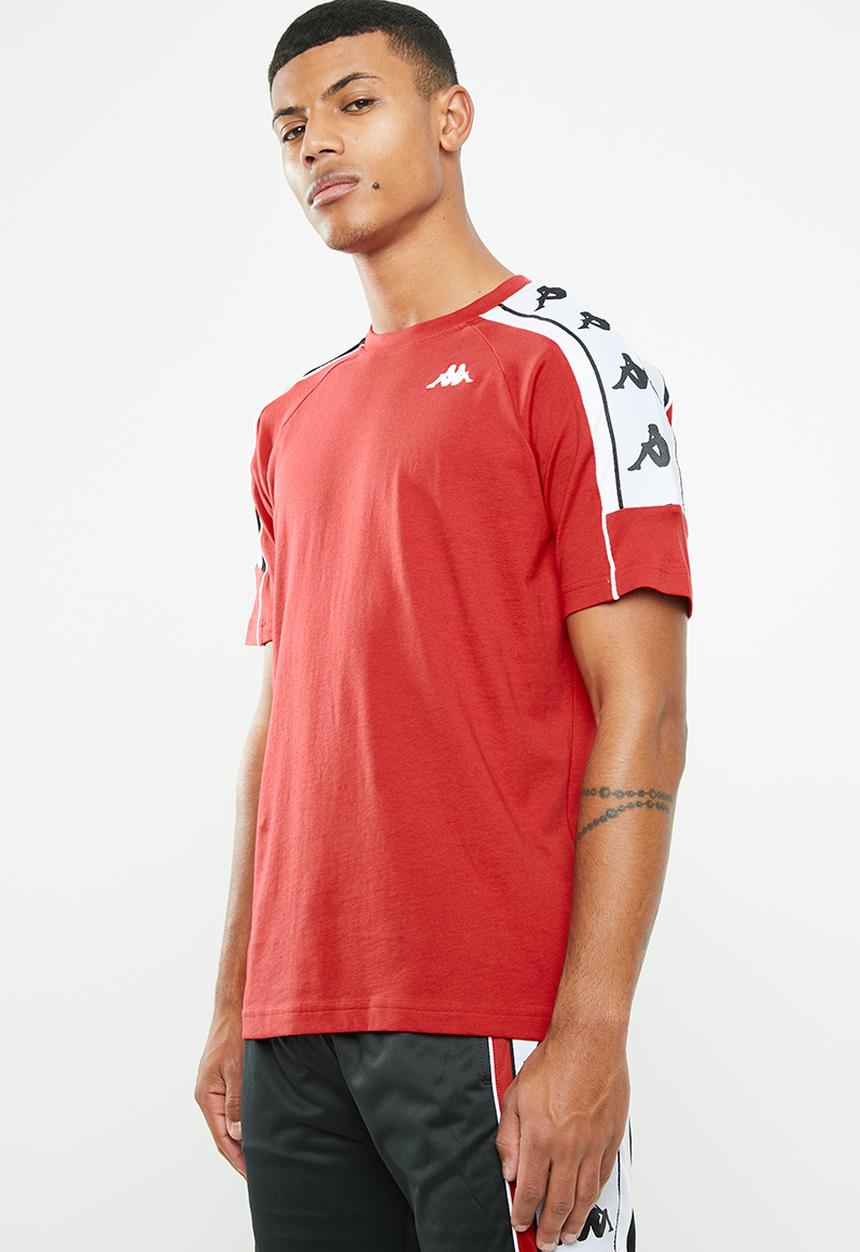 KAPPA - Banda 10 arset tee - red & black 