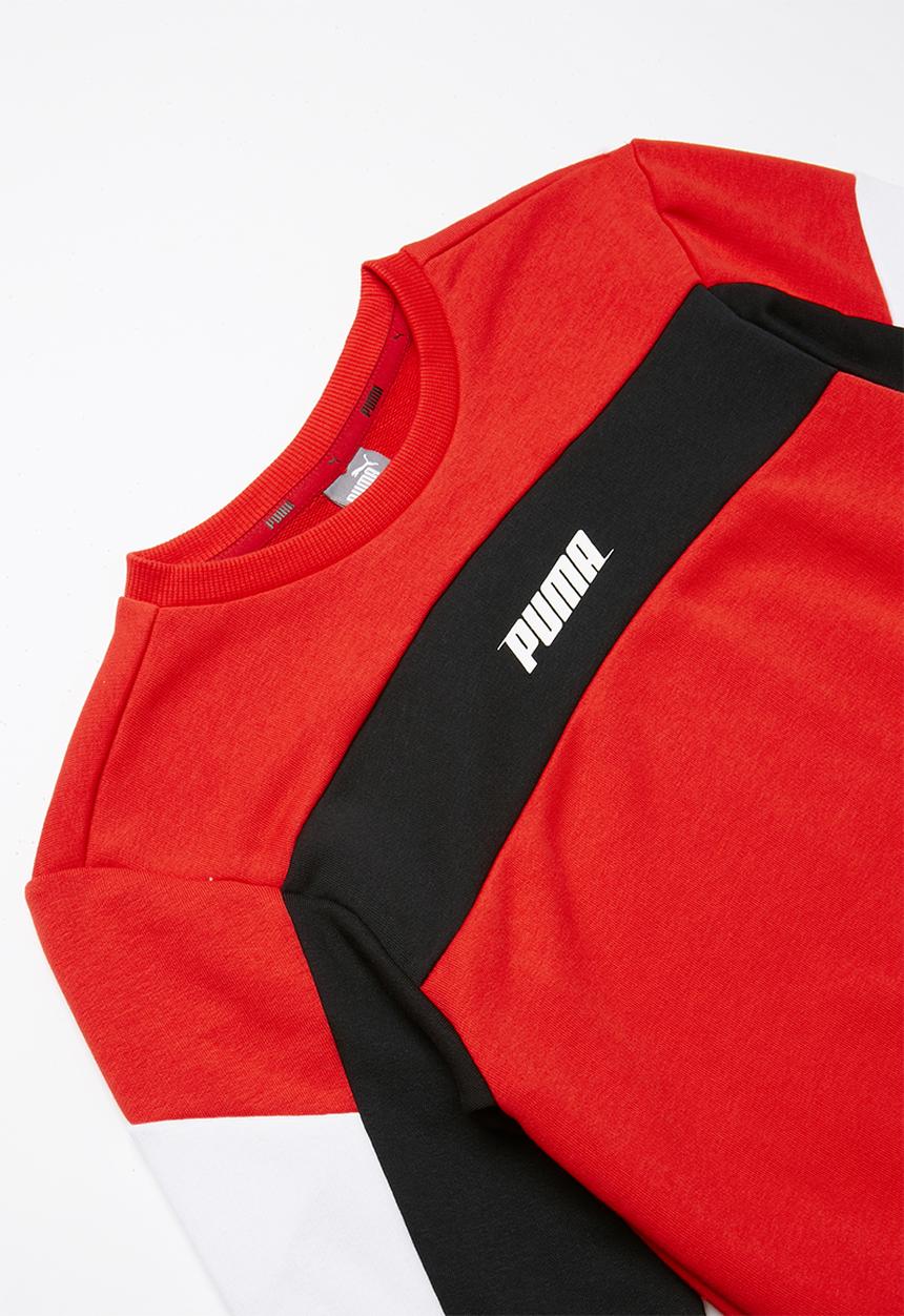 PUMA - Rebel crew sweat - red