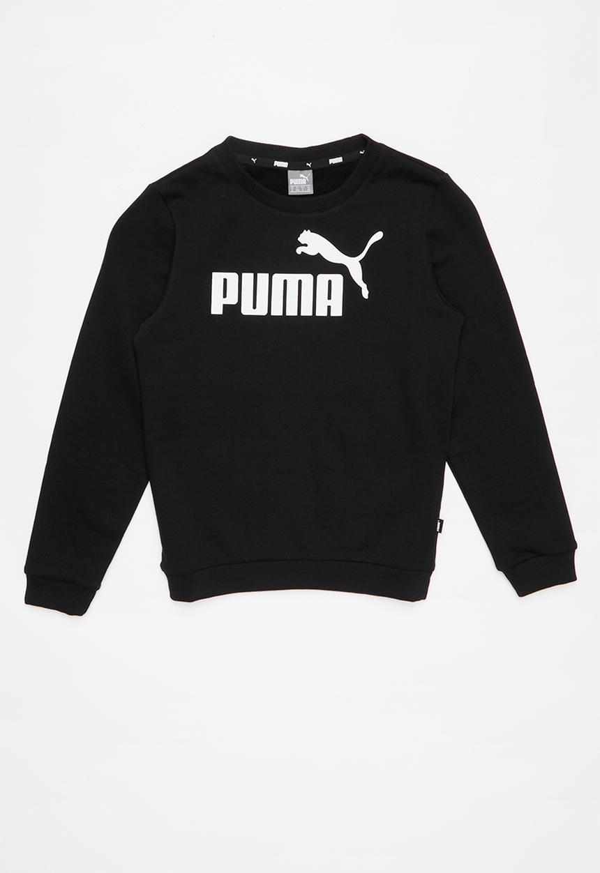 PUMA - ESS logo crew sweat fl b - black