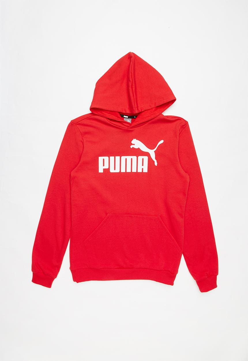 PUMA - Ess logo hoodie  - red