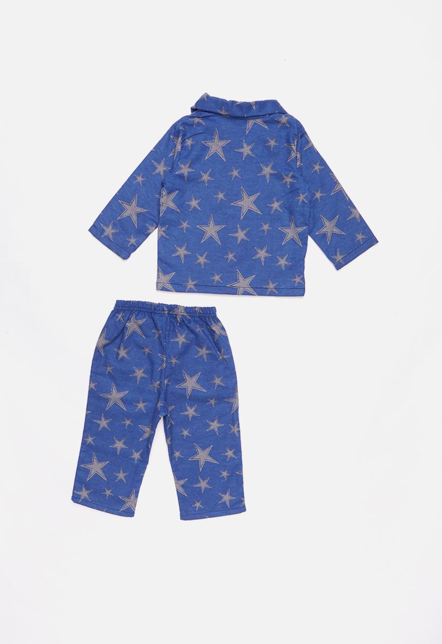 Pop Candy - Full flannel pyjamas - blue
