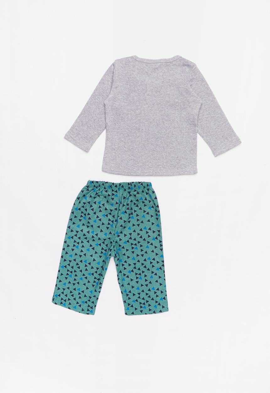 Pop Candy - Flannel triangles pyjamas - grey