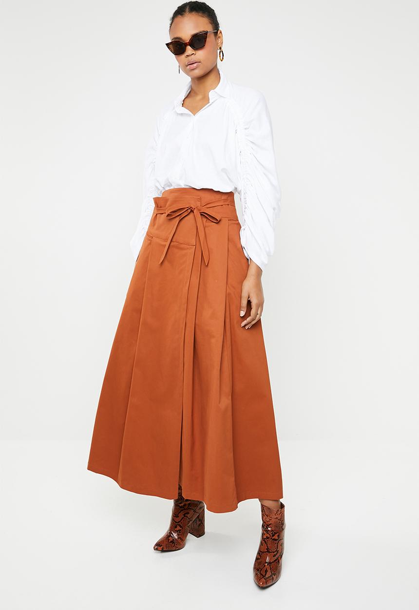 AMANDA LAIRD CHERRY - Khothatso volume sleeve shirt - white
