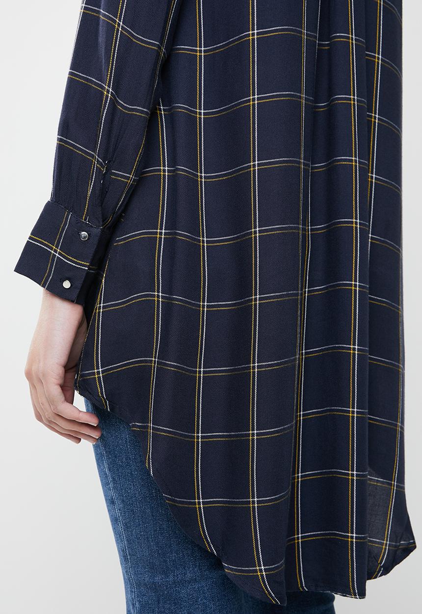 ONLY - Canberra check shirt - navy