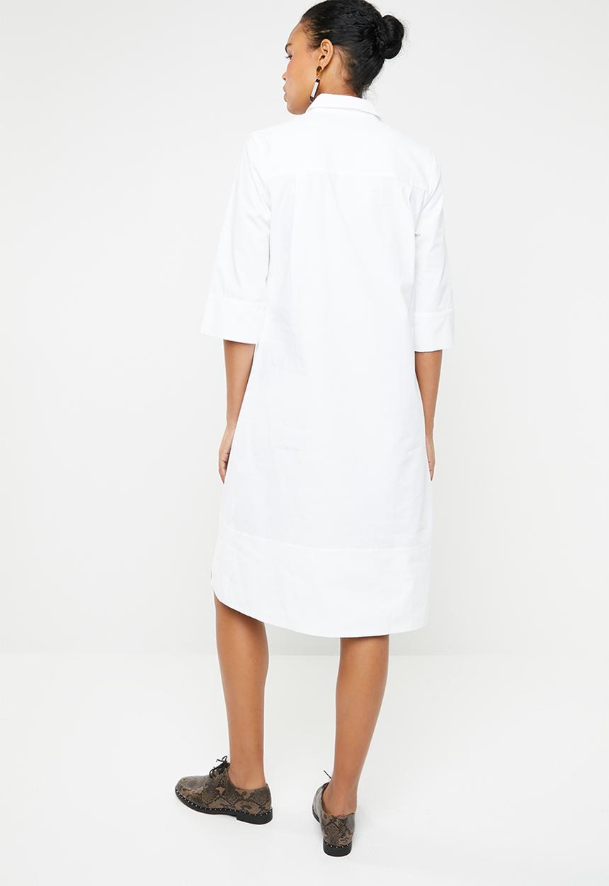 AMANDA LAIRD CHERRY - Zinhle tunic dress - white
