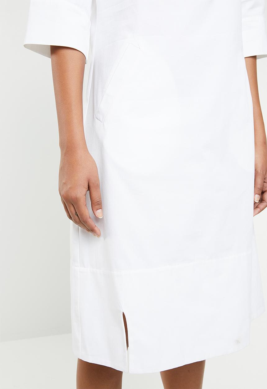 AMANDA LAIRD CHERRY - Zinhle tunic dress - white