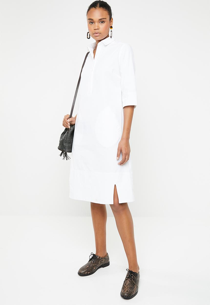 AMANDA LAIRD CHERRY - Zinhle tunic dress - white
