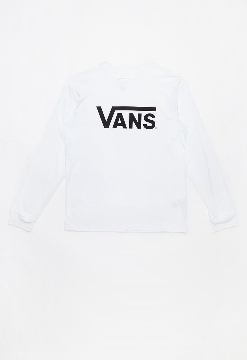 Vans - Vans classic long sleeve boys - white & black