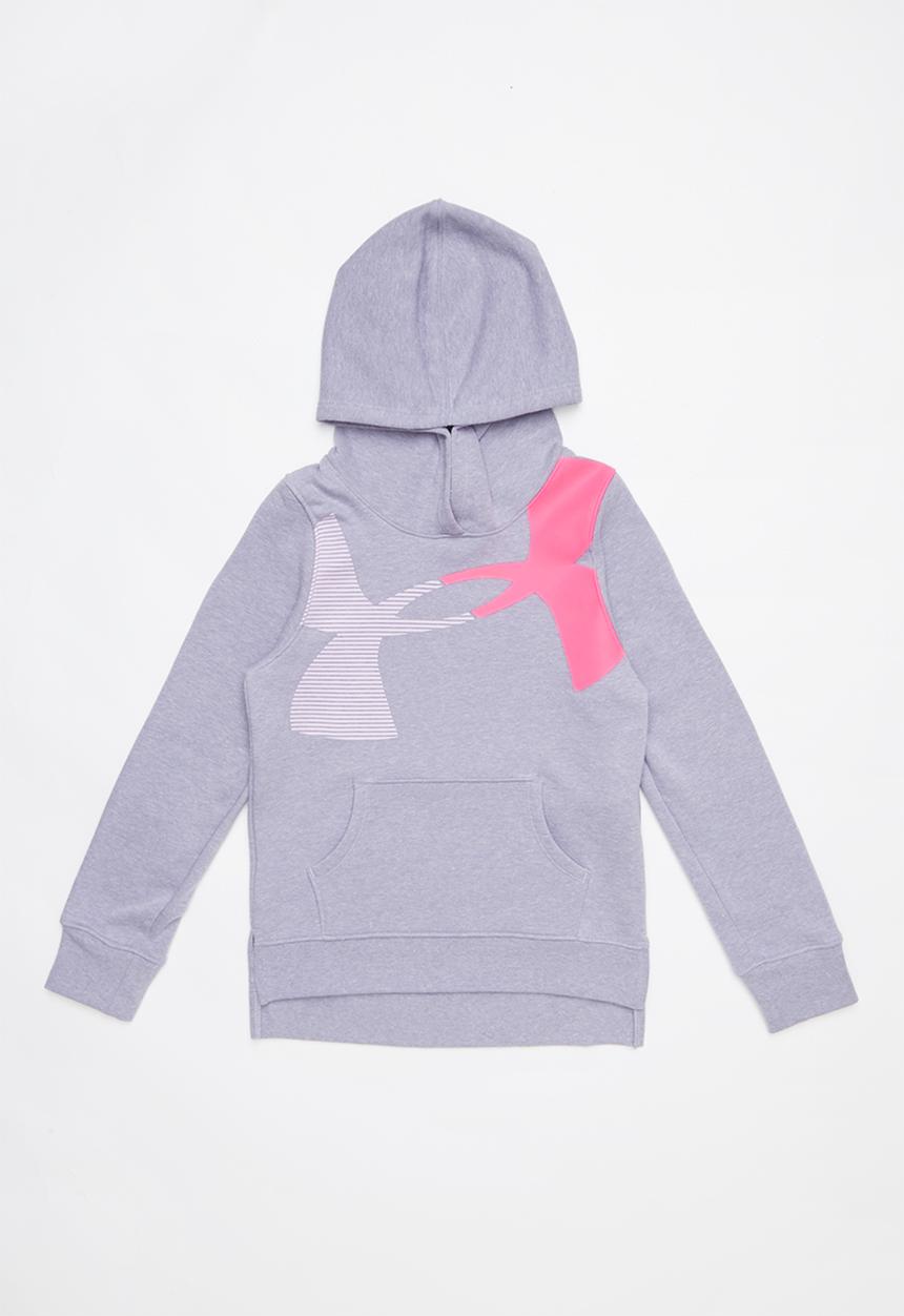 Under Armour - Rival hoodie - purple & pink
