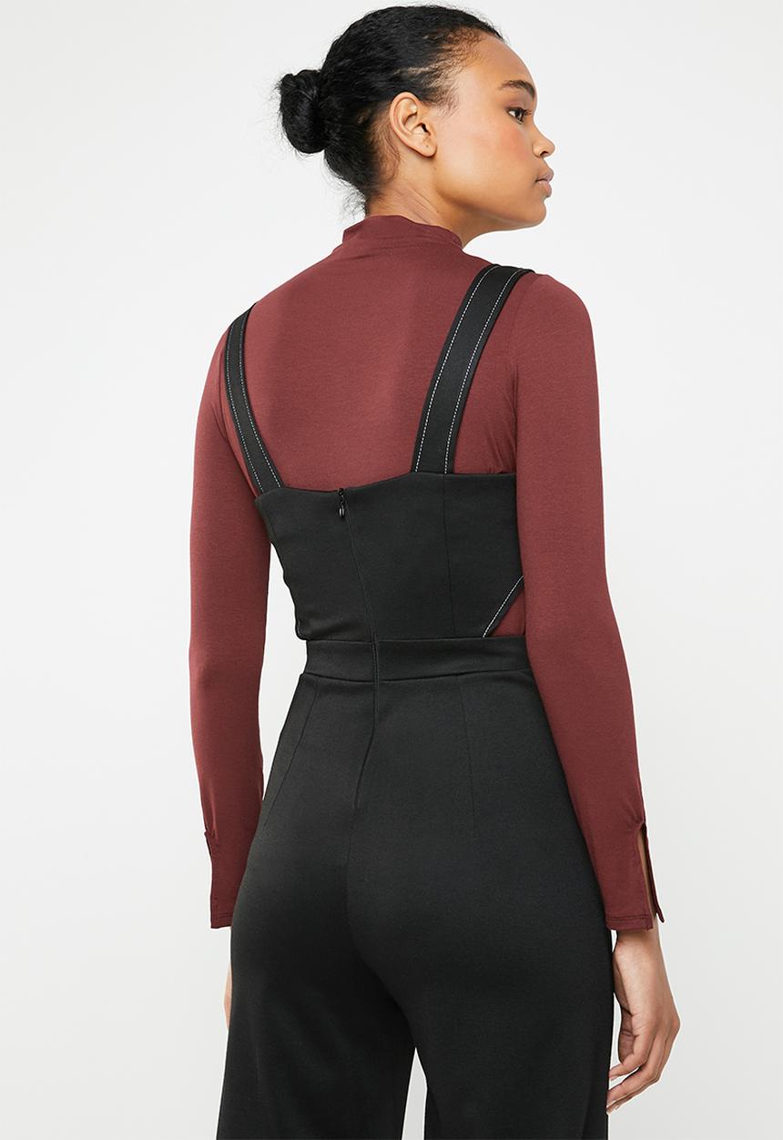 Superbalist - Funnel neck top - burgundy