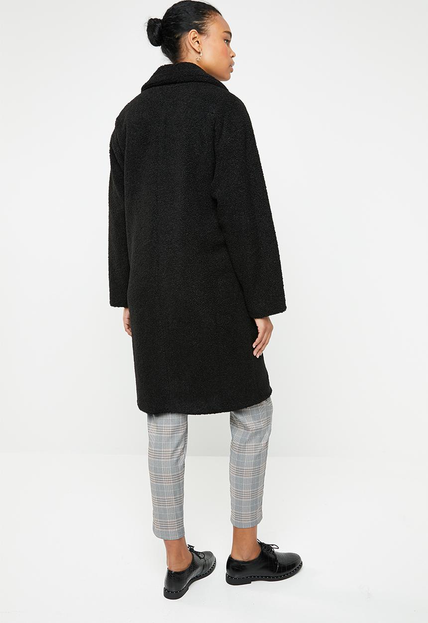 Superbalist - Teddy coat - black