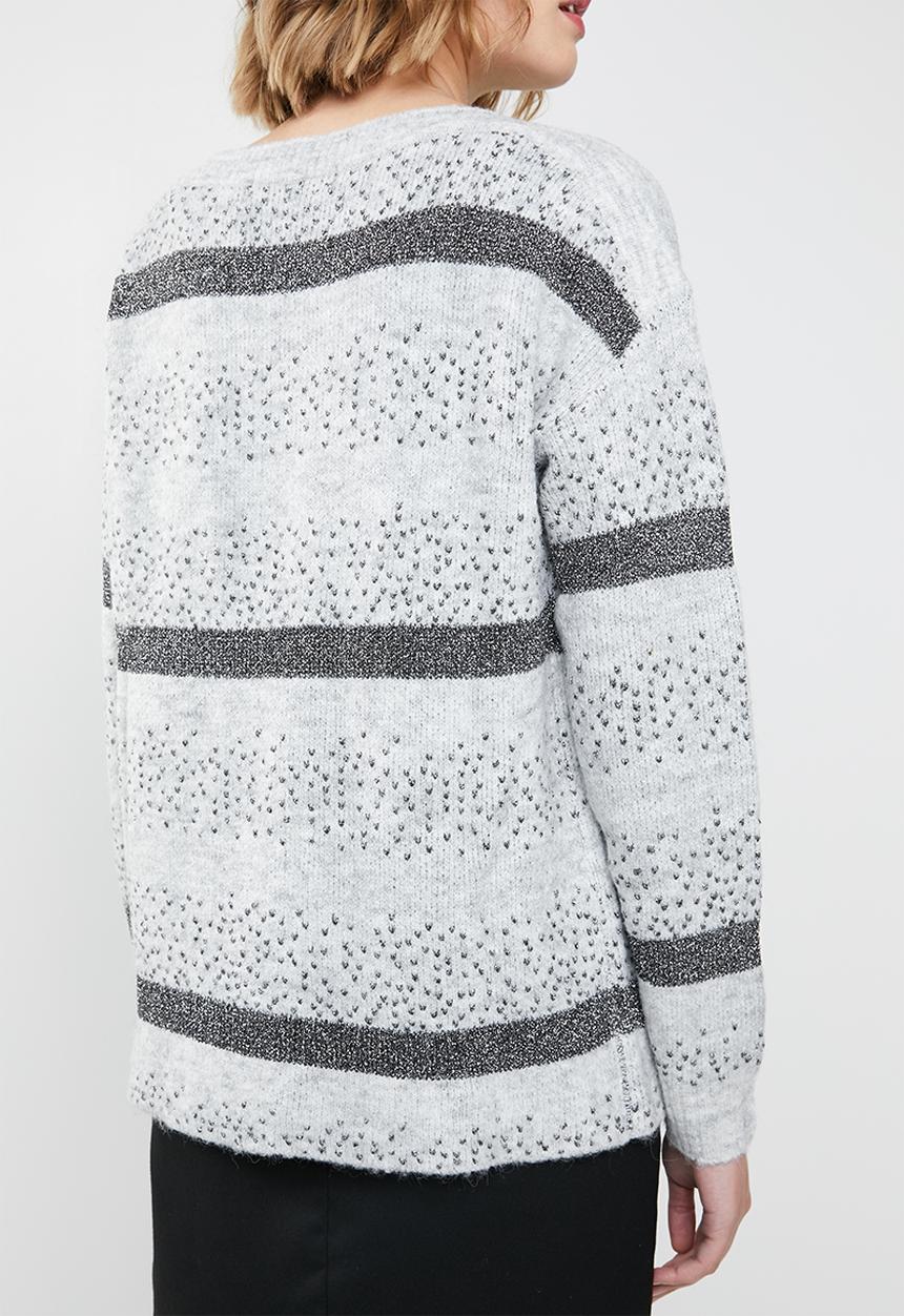 Vero Moda - Richa ginger boatneck knit - grey