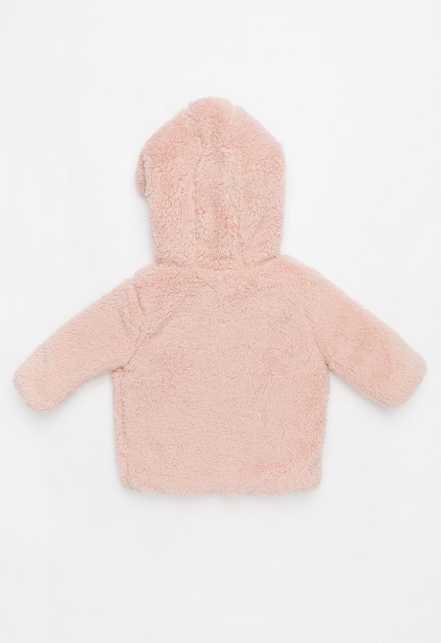 Cotton On - Teddy hooded jacket - pink