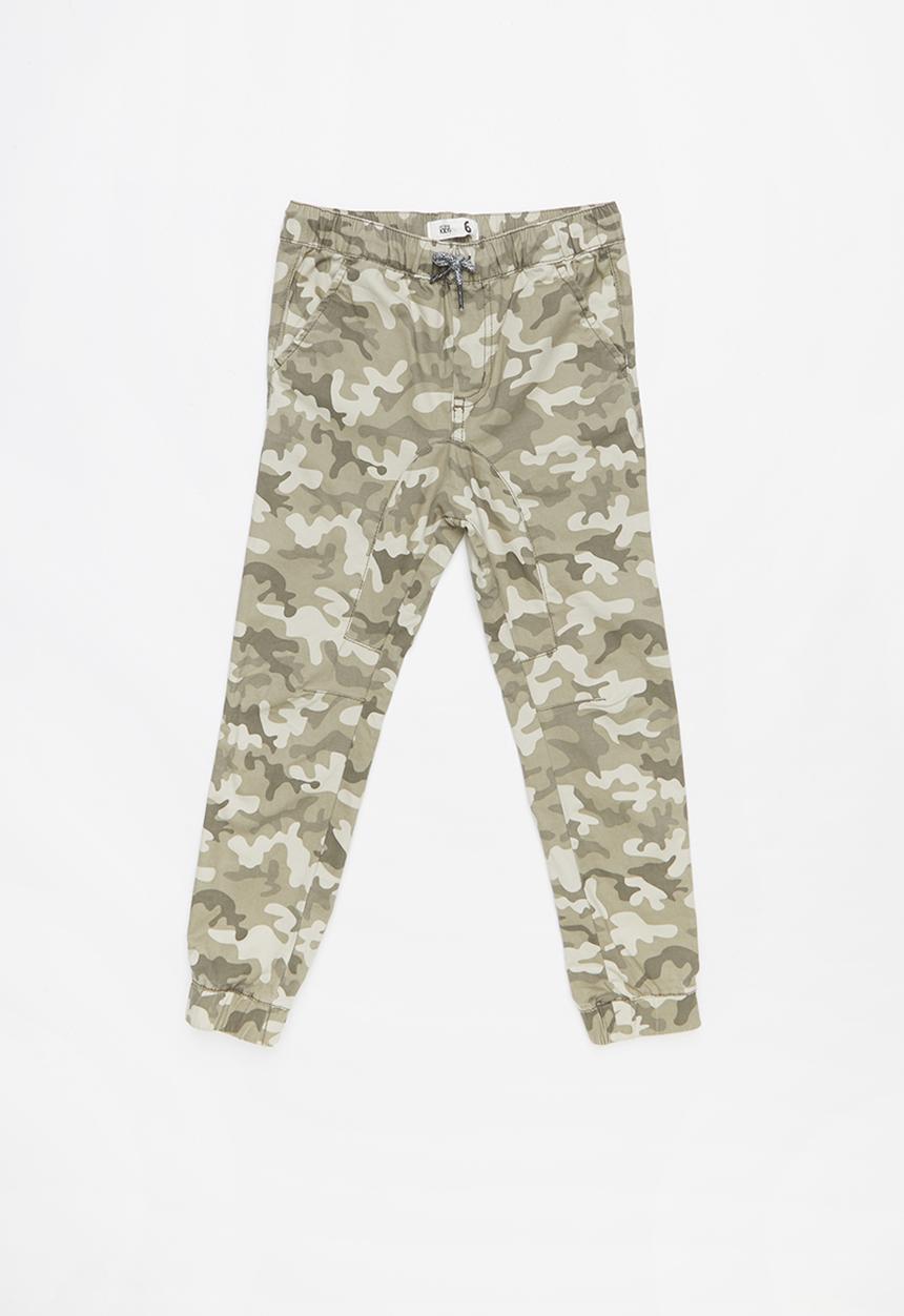Cotton On - Logan cuffed pant - khaki