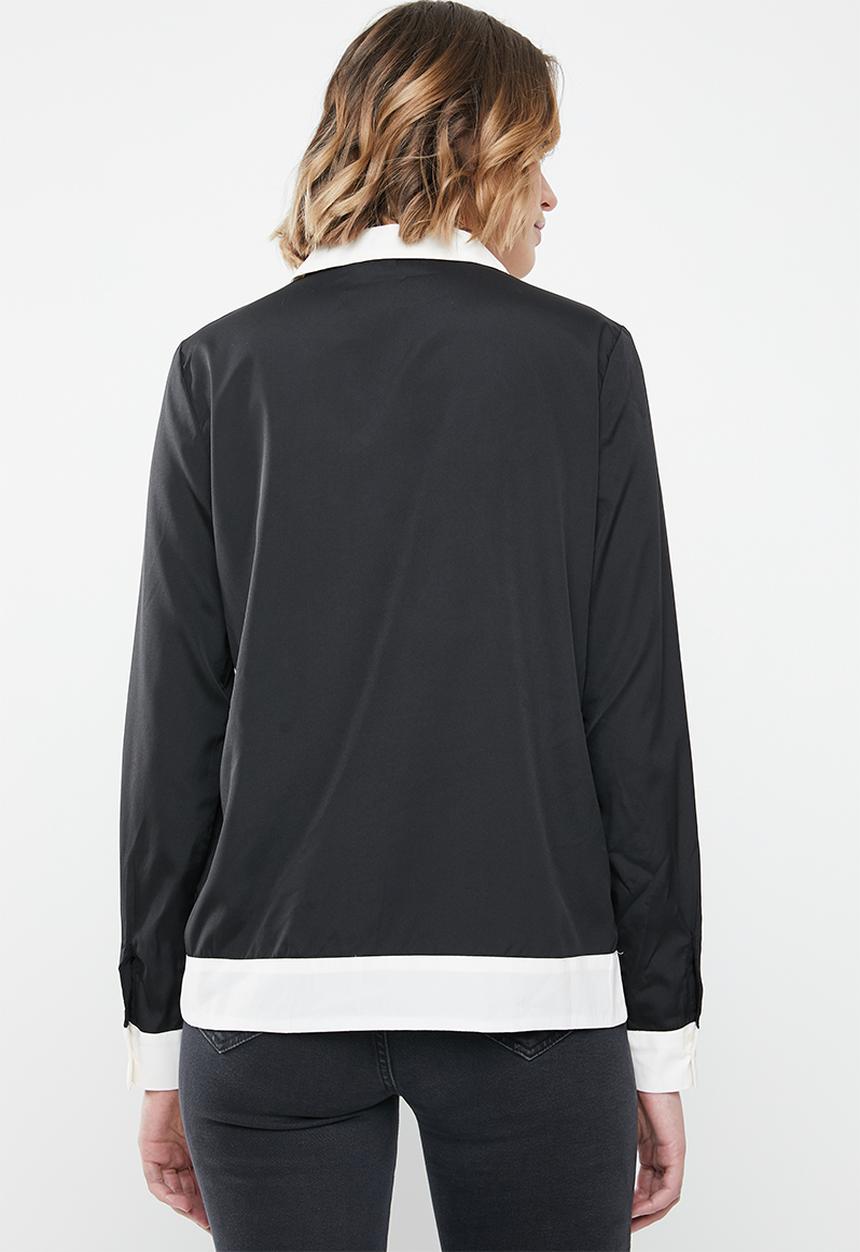 Vero Moda - Long sleeve midi top - black