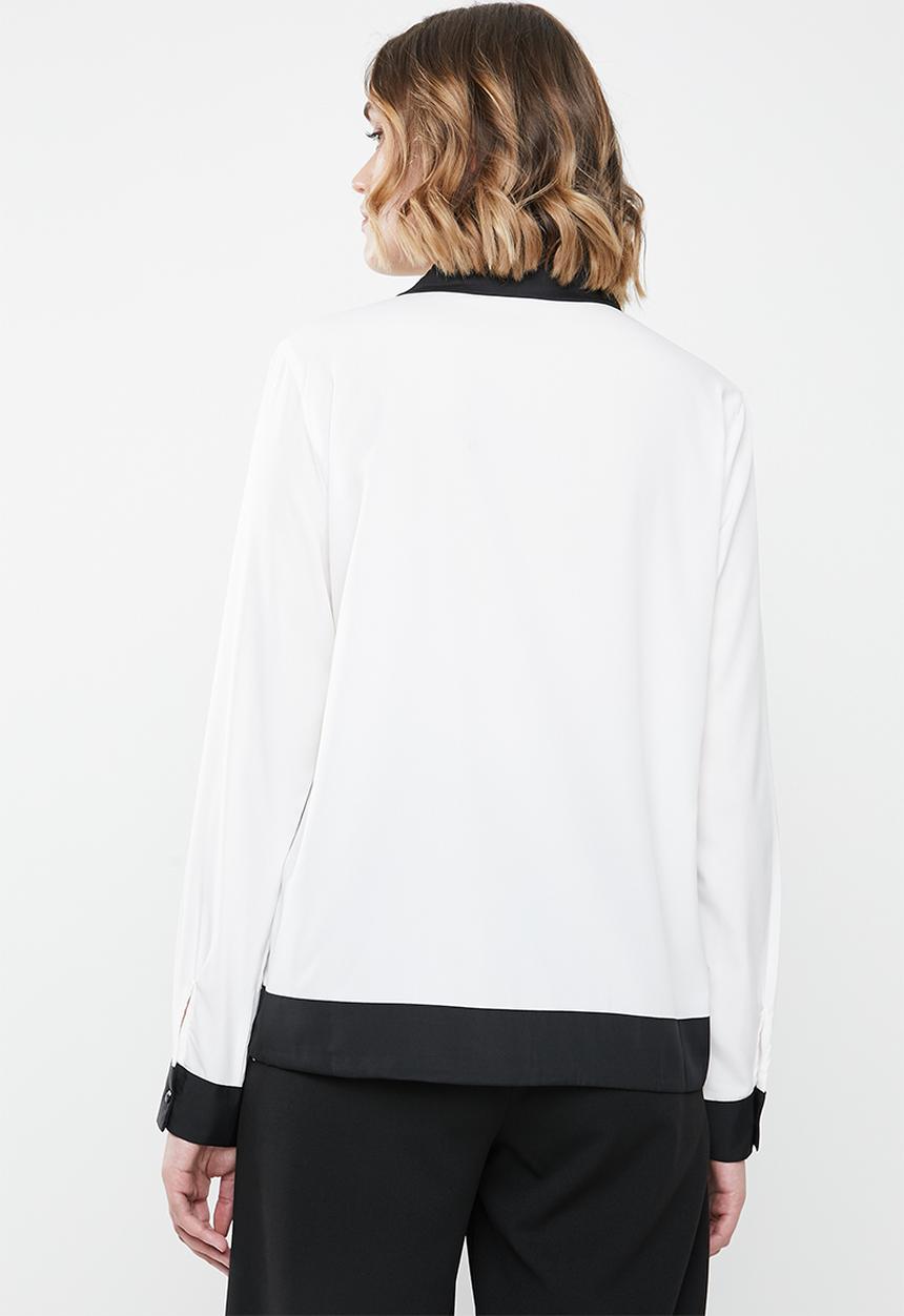 Vero Moda - Long sleeve midi top - white