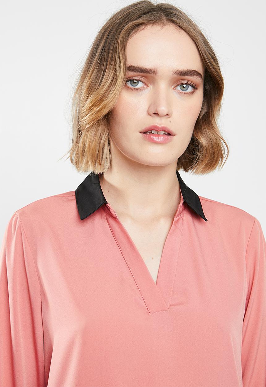 Vero Moda - Long sleeve midi top - peach