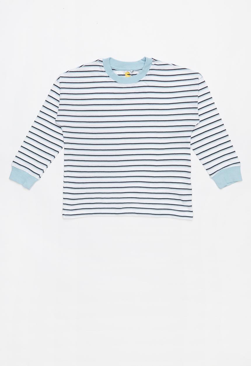 Cotton On - Tom loose fit tee - blue & white 