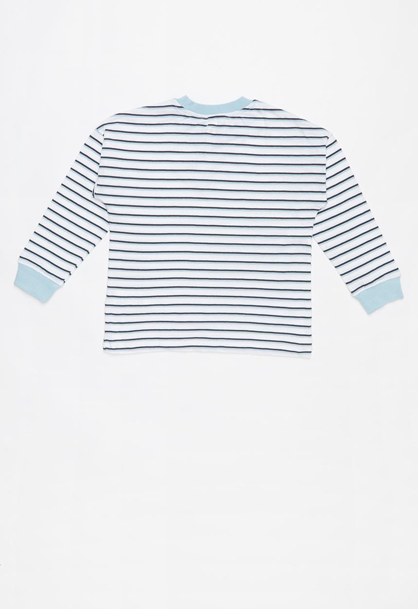 Cotton On - Tom loose fit tee - blue & white 