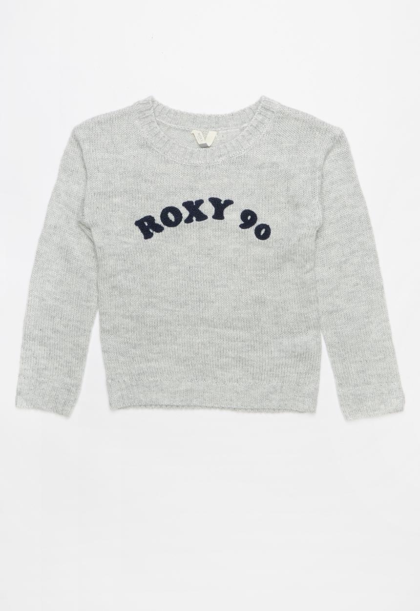 Roxy - White sweater - grey