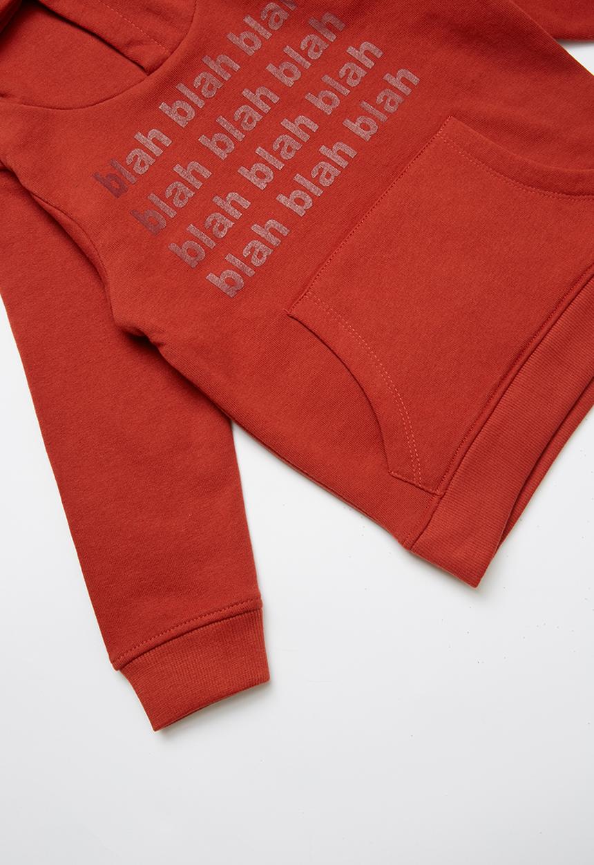 MINOTI - Boys hooded top - red
