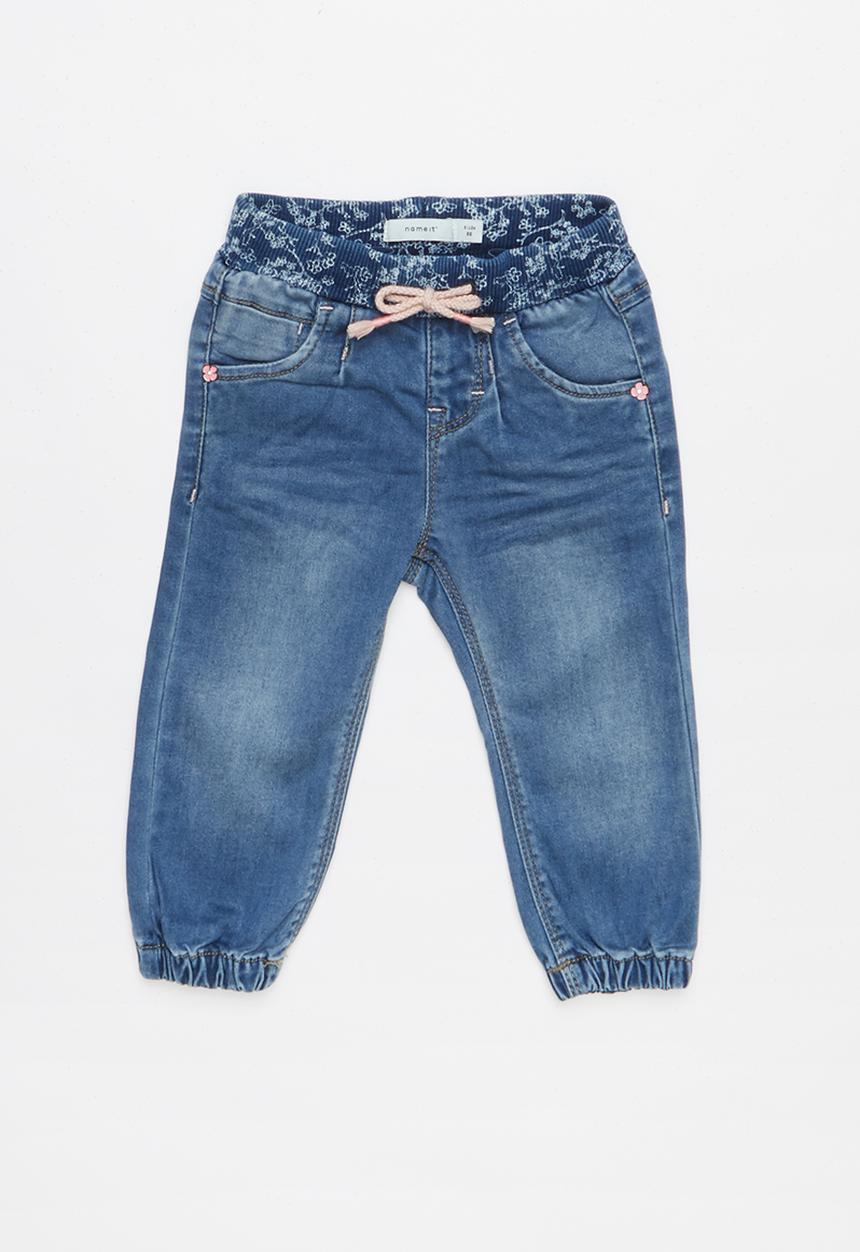 Name It - Tora draw cord jegging pants - blue
