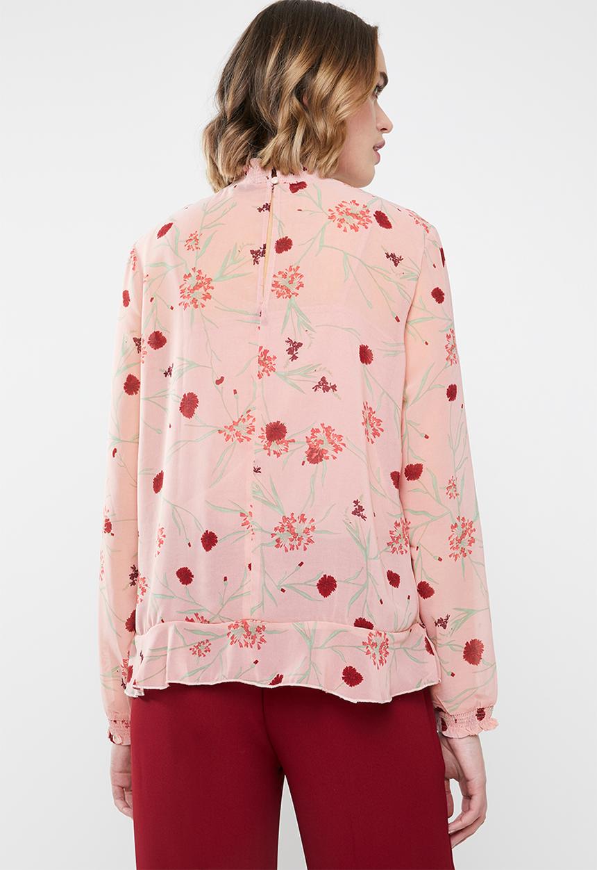 Vero Moda - Becca long sleeve top - pink 
