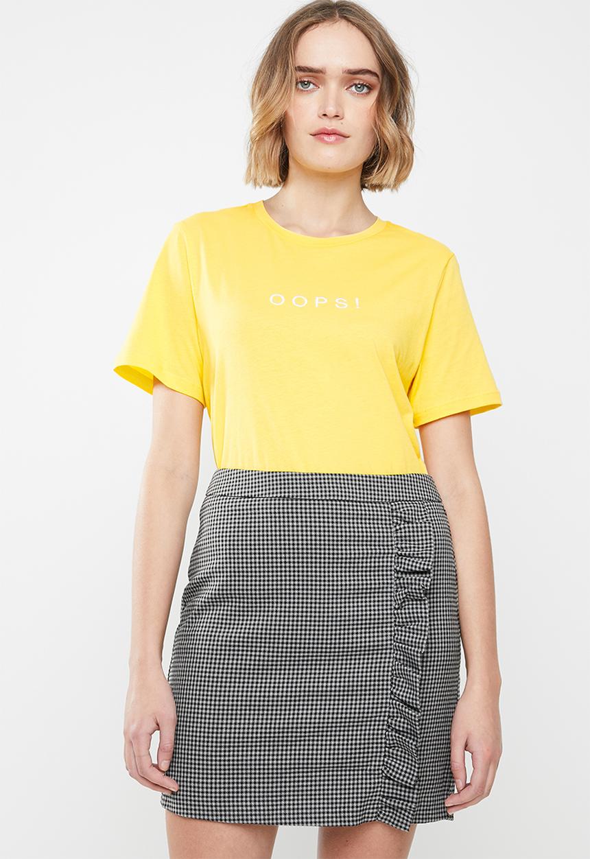 Vero Moda - Oops short sleeve T-shirt - yellow