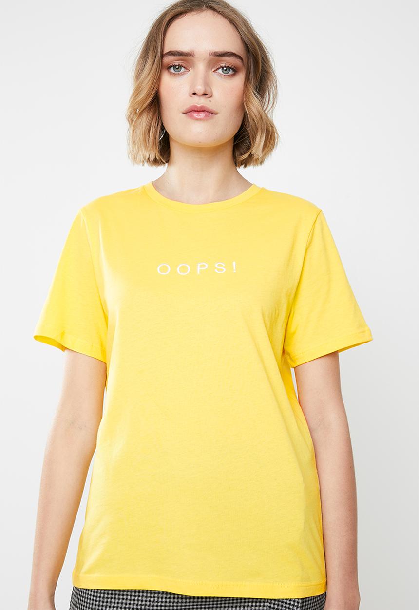 Vero Moda - Oops short sleeve T-shirt - yellow