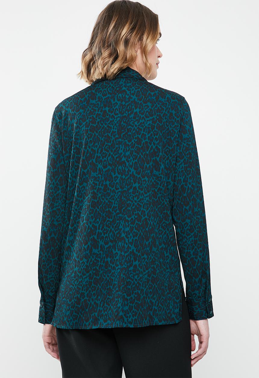 Vero Moda - Katrine bow shirt - black & blue